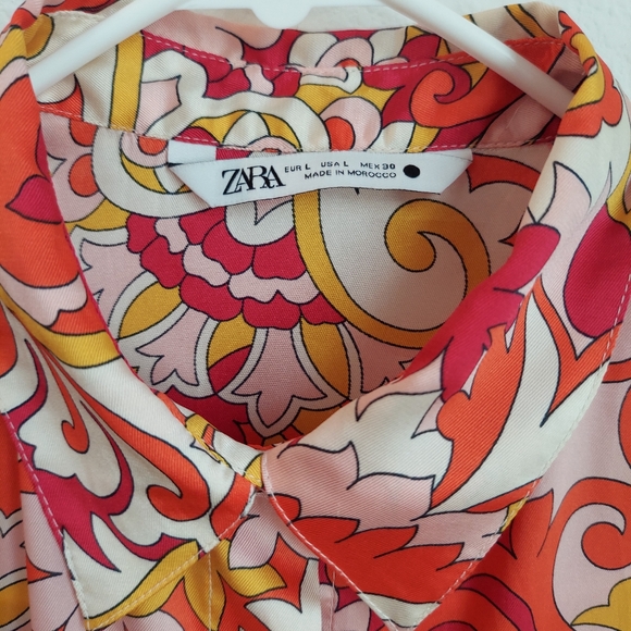 Zara satin blouse size L - Picture 7 of 12